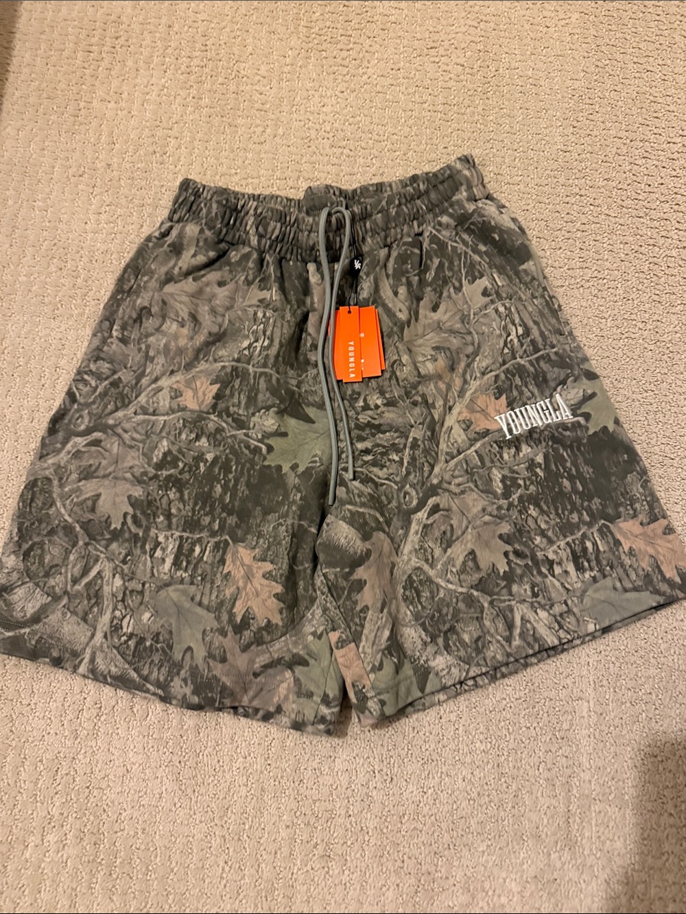 YoungLA Camo Green Brown Men's Shorts